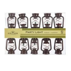 10-Light Brass Lantern Set UL4224