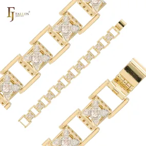 14K Gold two tone Bracelets