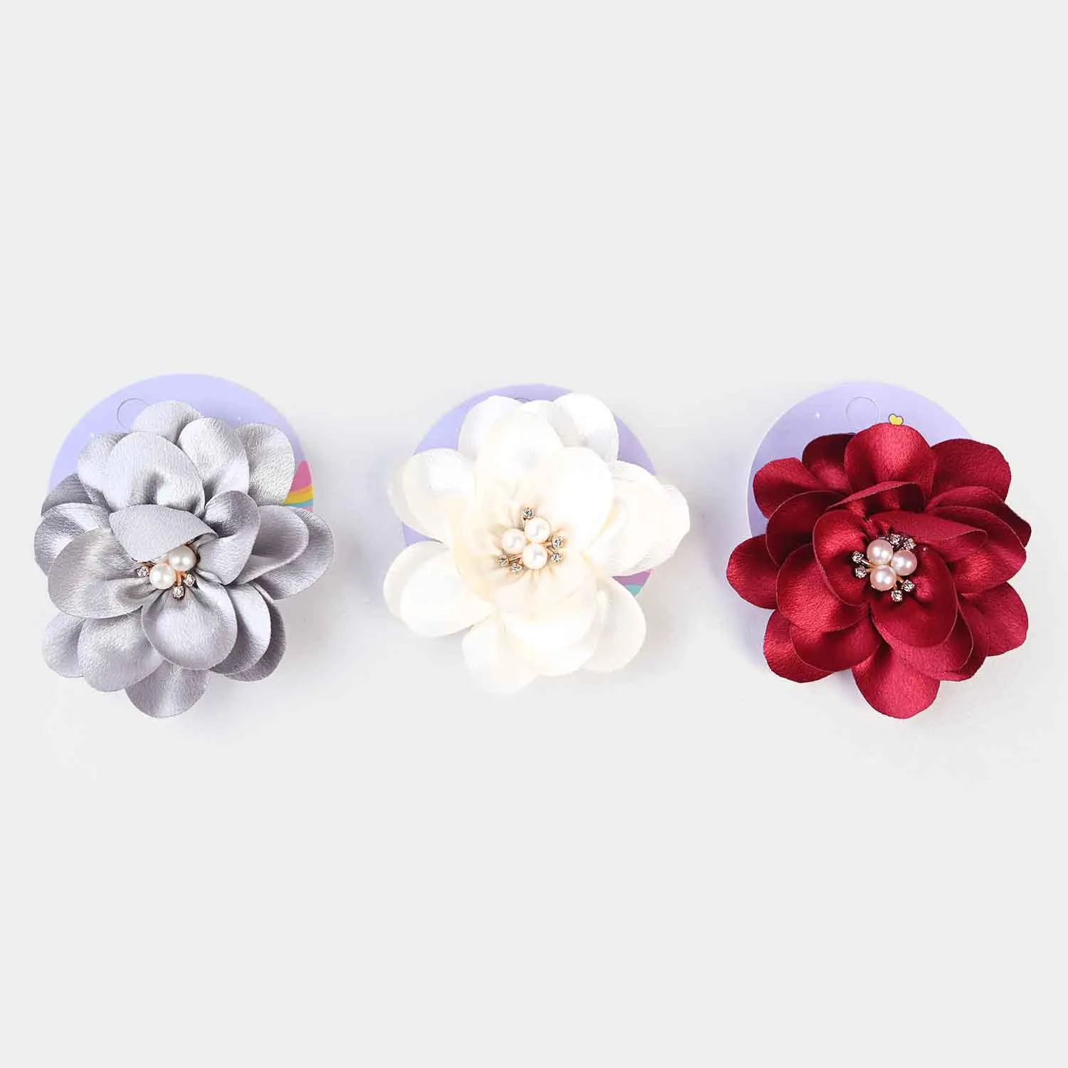 3PCs Girls Flower Hair Pin