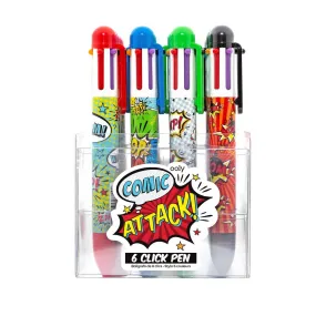 6 Click Pens - Comic Attack