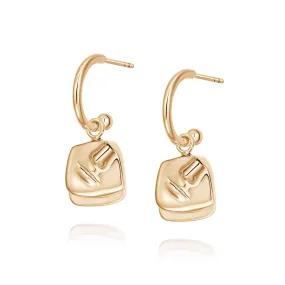 Alexa Drop Earrings 18ct Gold Plate