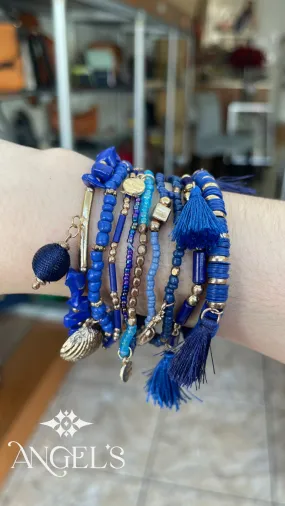 Blue Mix Bracelets