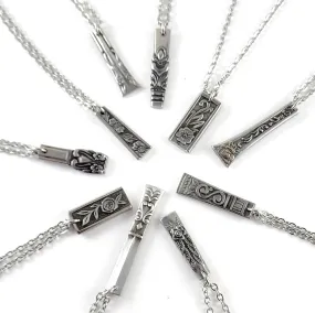 Bulk Lot of 10 Stainless Steel Spoon Bar Necklaces - Wholesale