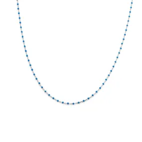 Candy Chain Necklace | Azul & Silver