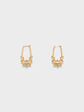 Elias 18kt Gold-Plated Hoop Earrings