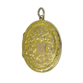 Engraved Gold Locket