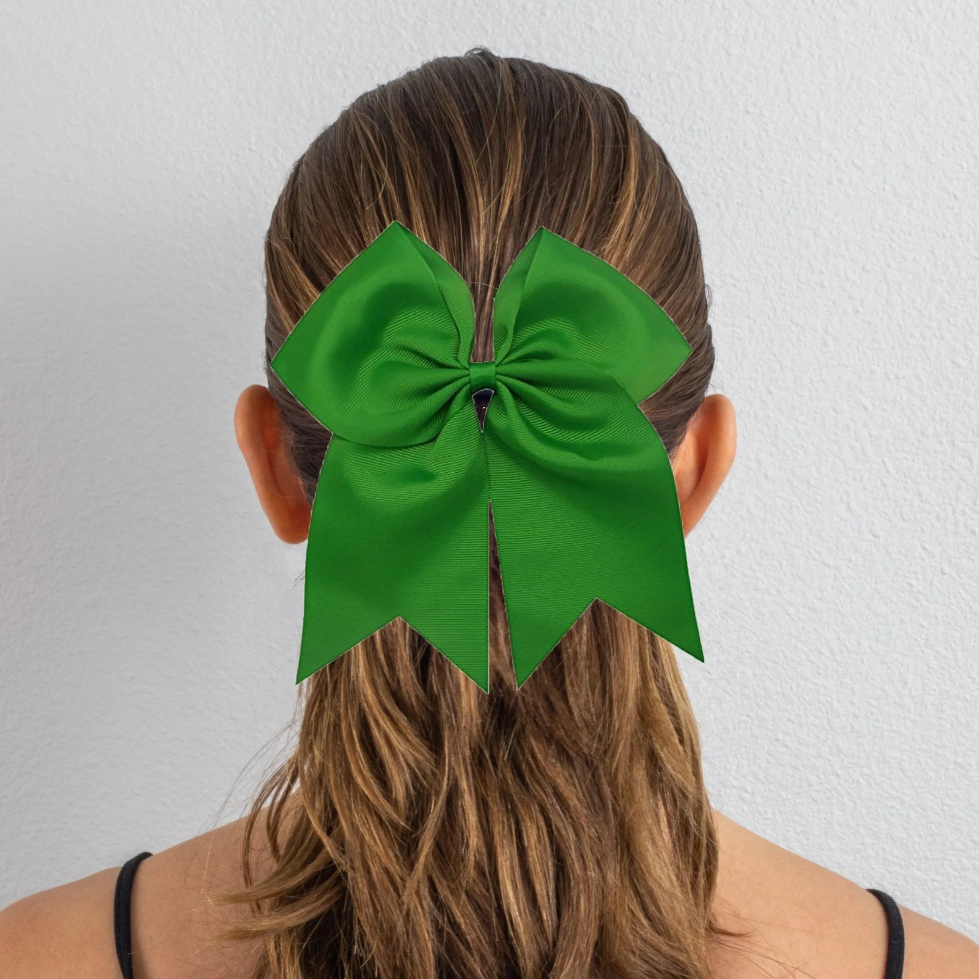 Green Cheer Bows - 10 Pack