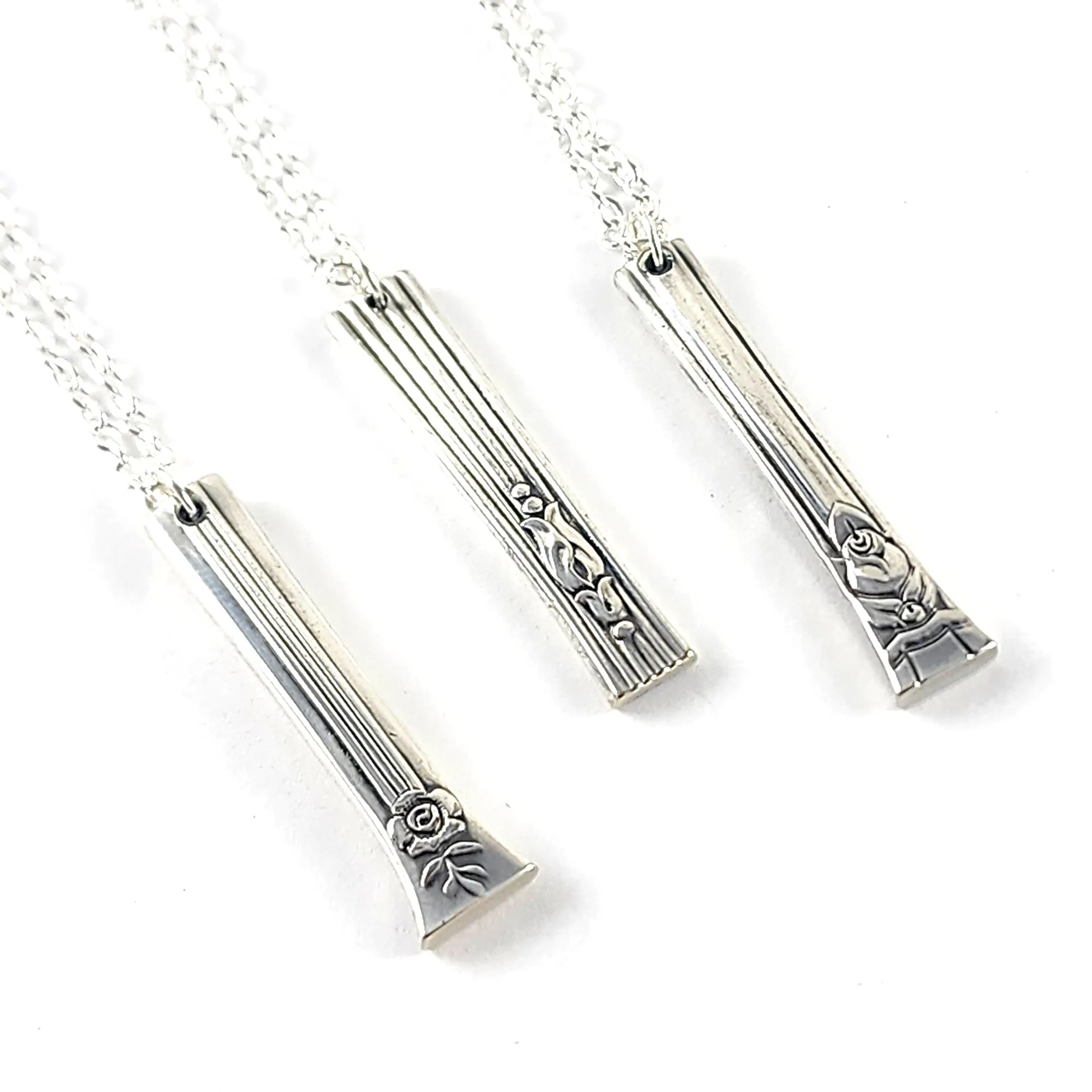 Mixed Bag Dainty Spoon Vertical Bar Necklace - Wholesale