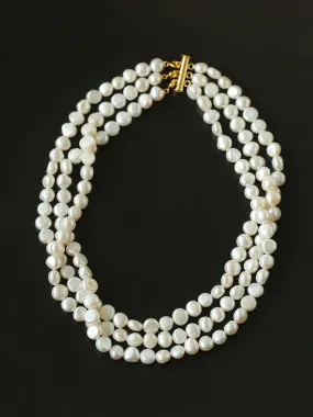 Multilayer Steamed Bun Pearl Necklaces