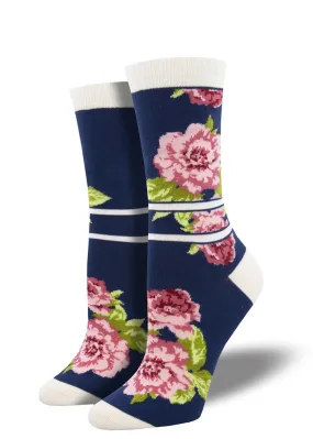 Peonies Women's Bamboo Socks