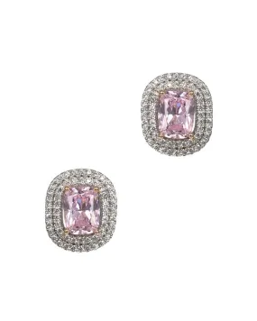 Pink Sapphire CZ Studs