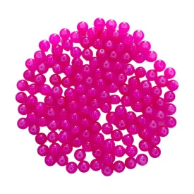 Round Opaque Glass Color Bead For Craft Jewelry Rakhi making or Decoration -11725 (10 mm)